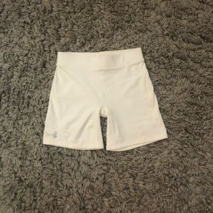 White Under Armour Bike Shorts
